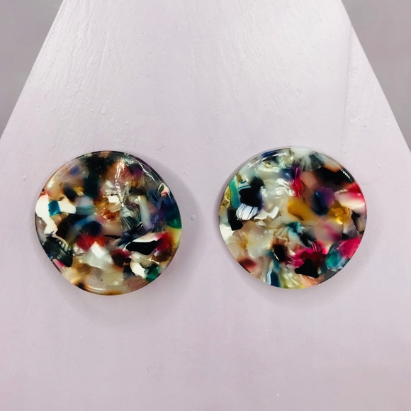 CLOSET REHAB Jewelry - 🆑 Multicolor Round Post Earrings